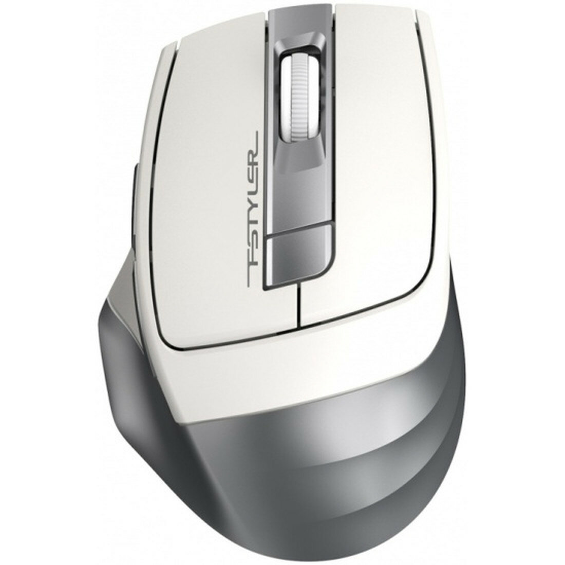 Мышь A4TECH Fstyler FG35 оптическая беспроводная серебристый/белый