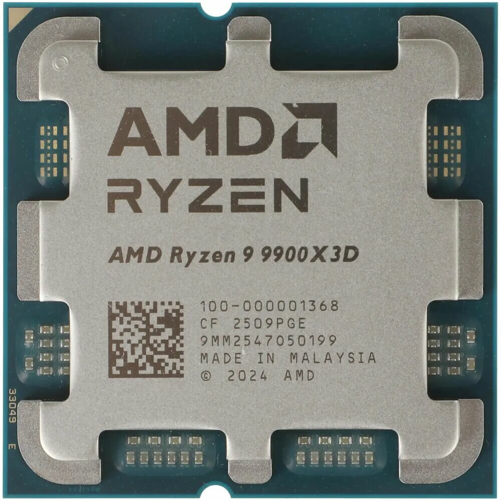 Процессор AMD Ryzen 9 9900X3D 4.4ГГц (Turbo 5.5ГГц) 12-ядерный L3 128МБ Сокет AM5 OEM