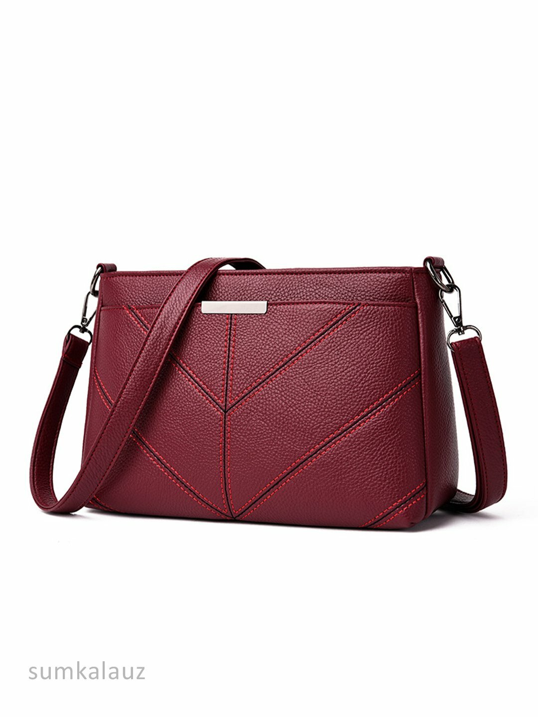 Сумка  Geometry Crossbody Bag 26×18×10 см, красный