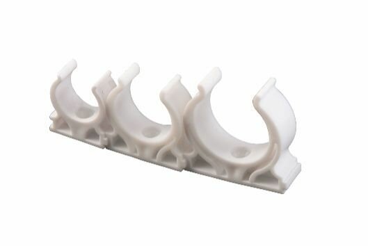 Крепеж CTM для металлопластиковых труб диаметр 26мм белый