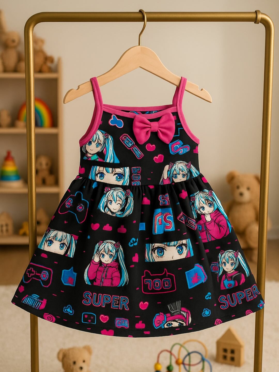 Сарафан DNZ, размер 92, черный — фото 1