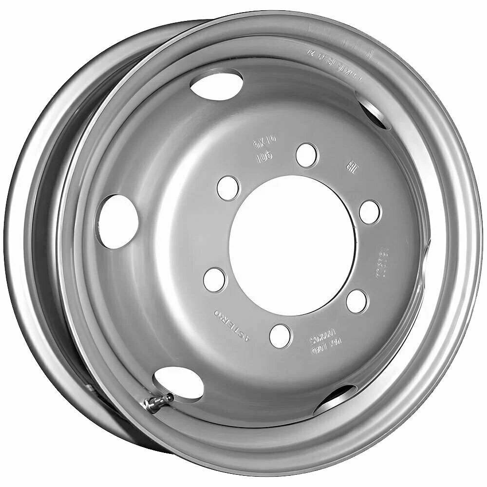 Колесный диск Asterro TC1607С Газель 1000кг (усиленный) 5.5x16 6x170 ET106 D130 Silver