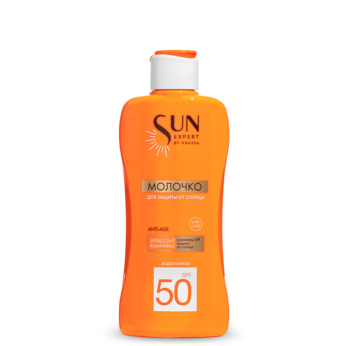 Молочко солнцезащитное KRASSA Sun Expert, SPF 50, антивозрастное, 180 мл