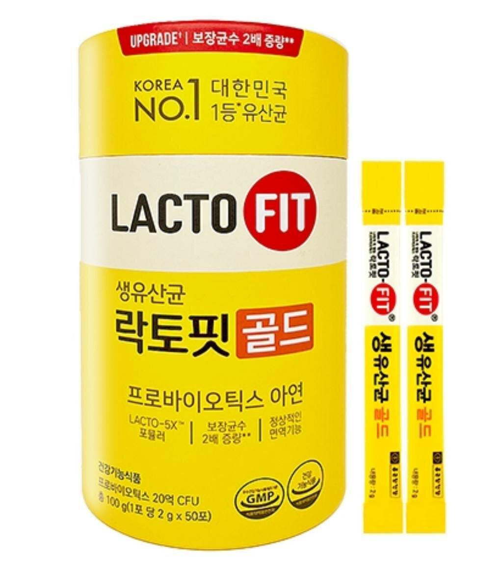 Пробиотики LACTO-FIT GOLD — пробиотики №1 в Корее, 100гр, 50шт.