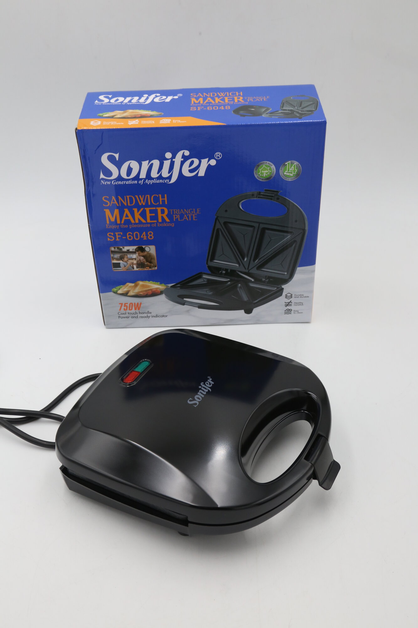Сендвичница электрическая SONIFER SF-6048 1шт 1х10