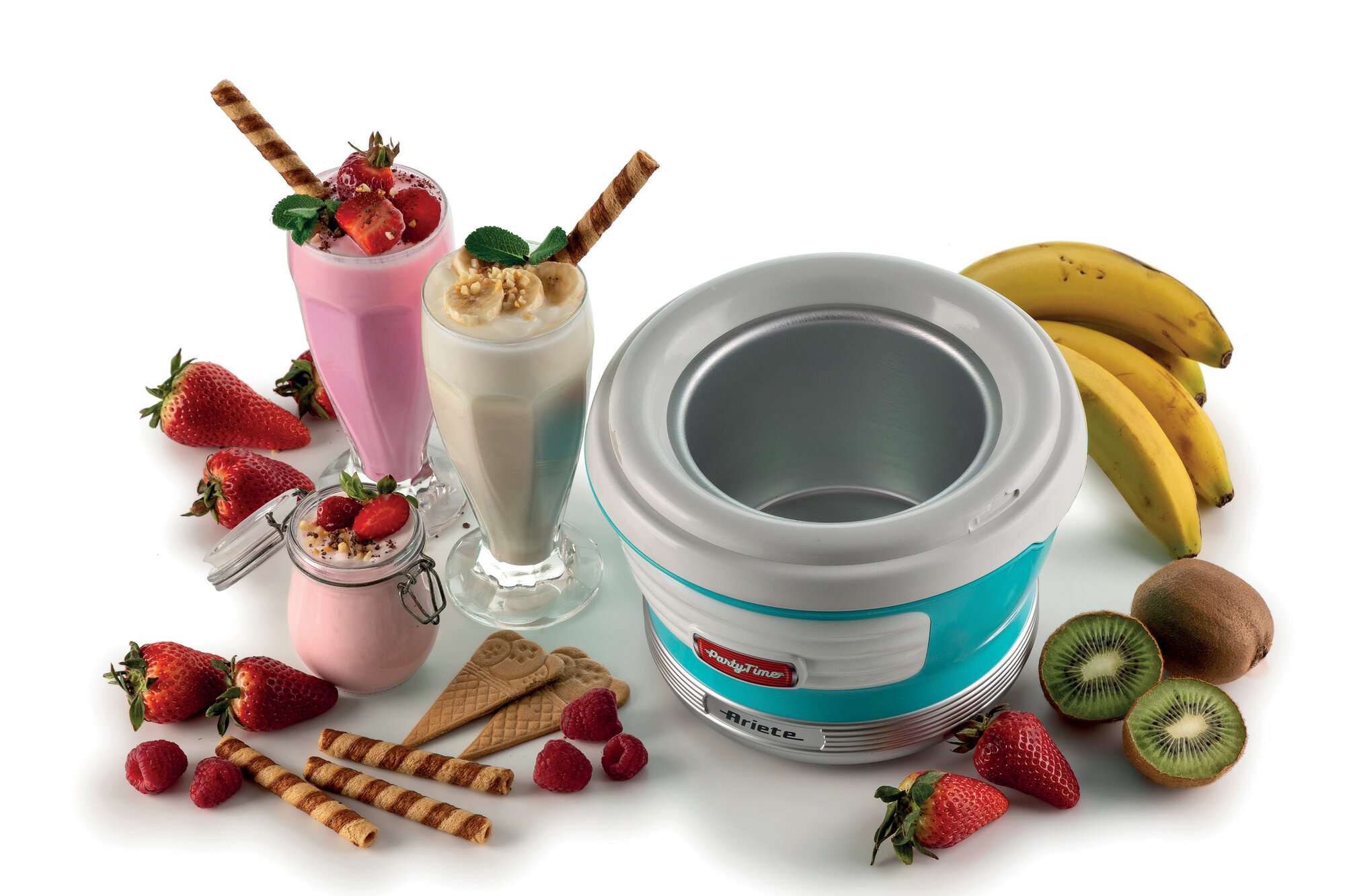 Аппарат для мороженого Ariete Party Time, голубой, объем 1.5 л (00C064301AR0) — фото 1