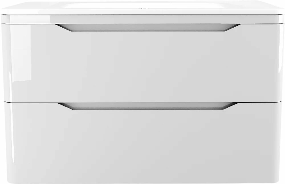 Тумба под раковину без столешницы Style Line Марелла 90 подвесная антискрейтч белый глянец