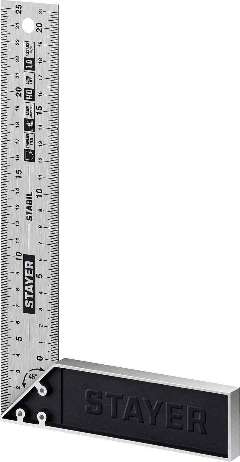 Столярный угольник Professional STAYER 3431-25_z02 — фото 1