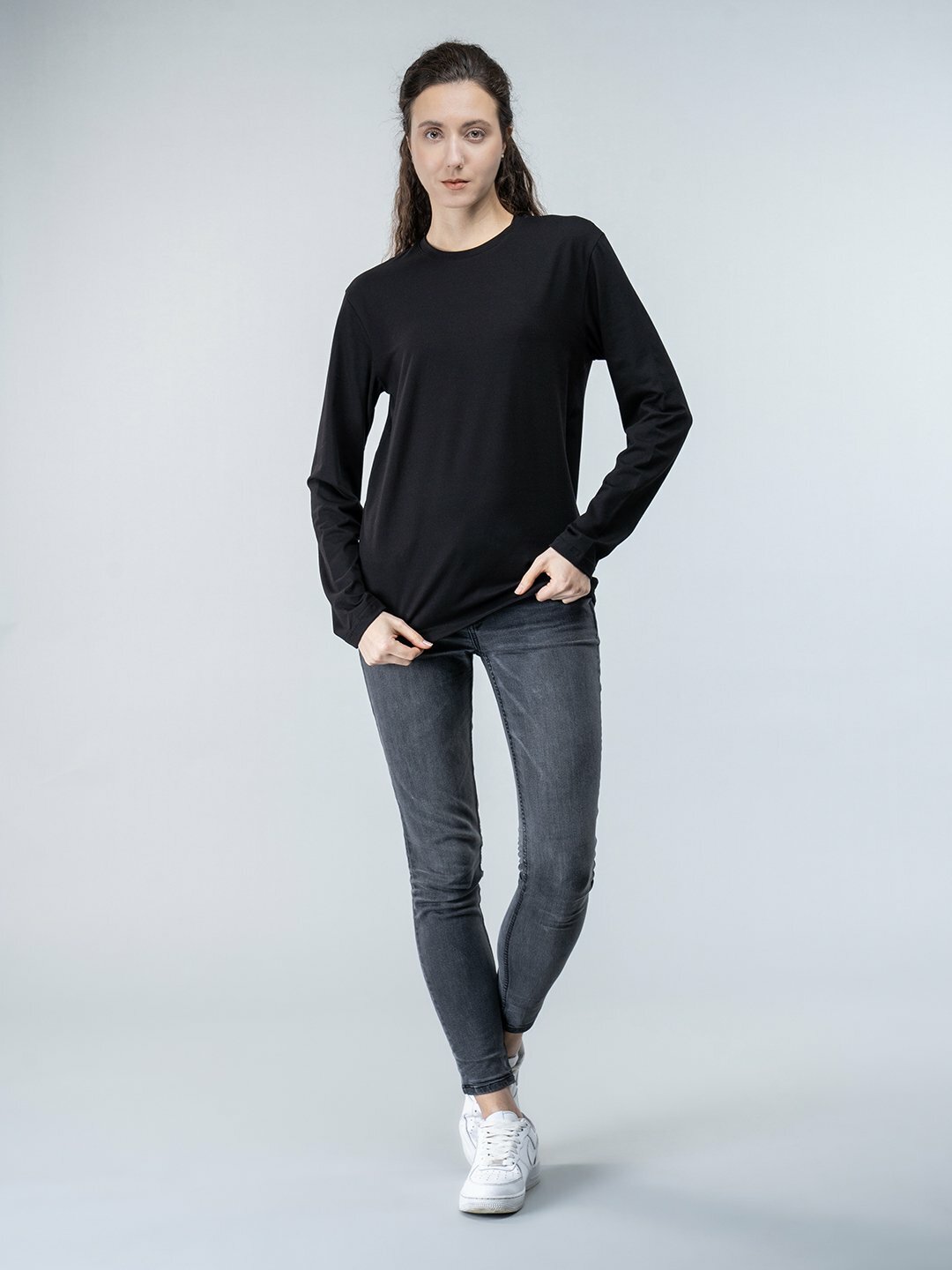 Лонгслив размер L, , чёрный — фото 1