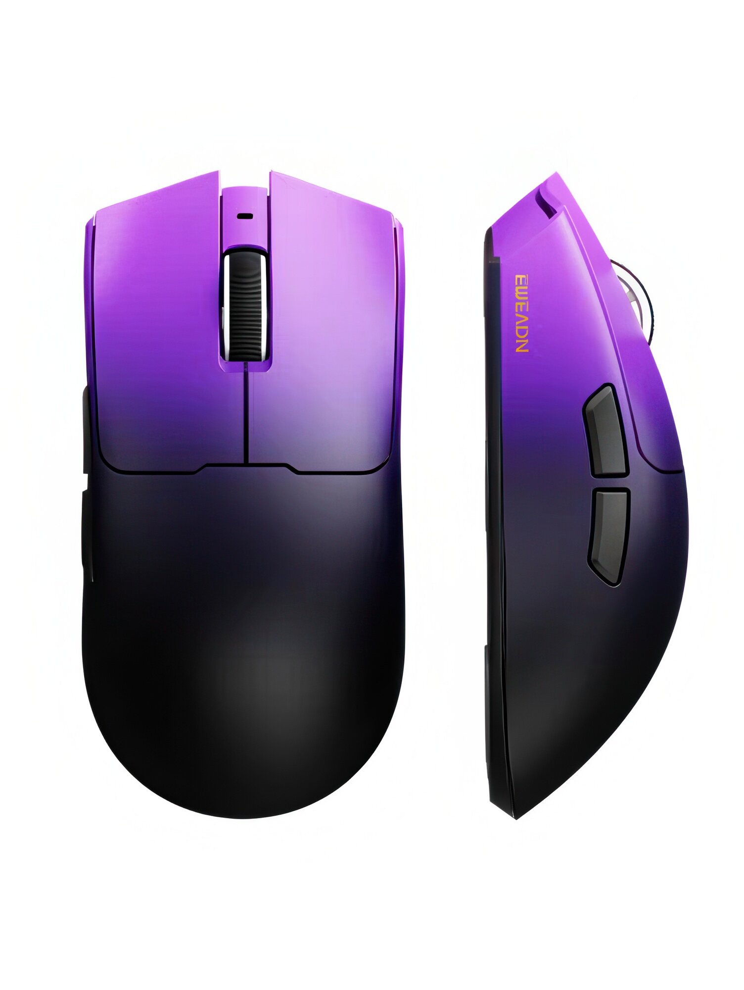 Беспроводная игровая мышь EWEADN S9 PRO, PAW 3395, 8K Hz, 120 часов, 59 гр, черный, фиолетовый
