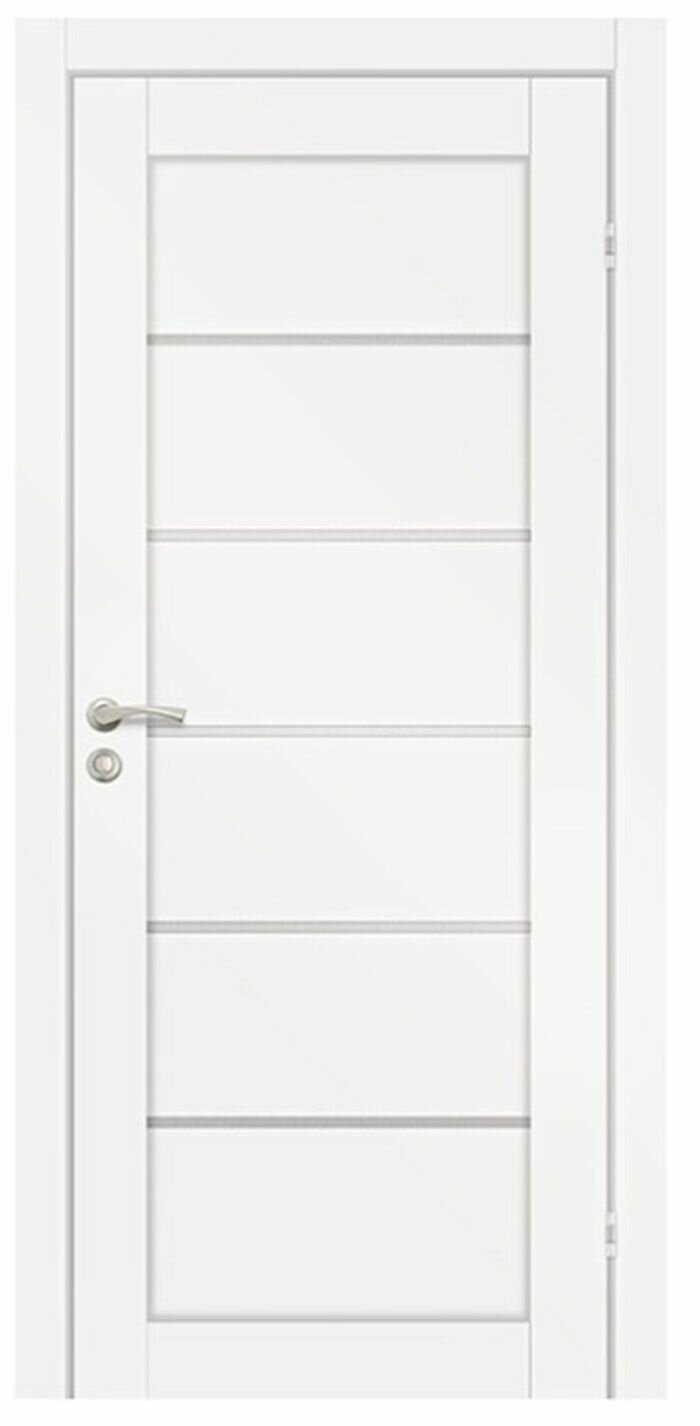 Олови Канзас дверь межкомнатная без фурнитуры 800х2000мм Эмалит Белый