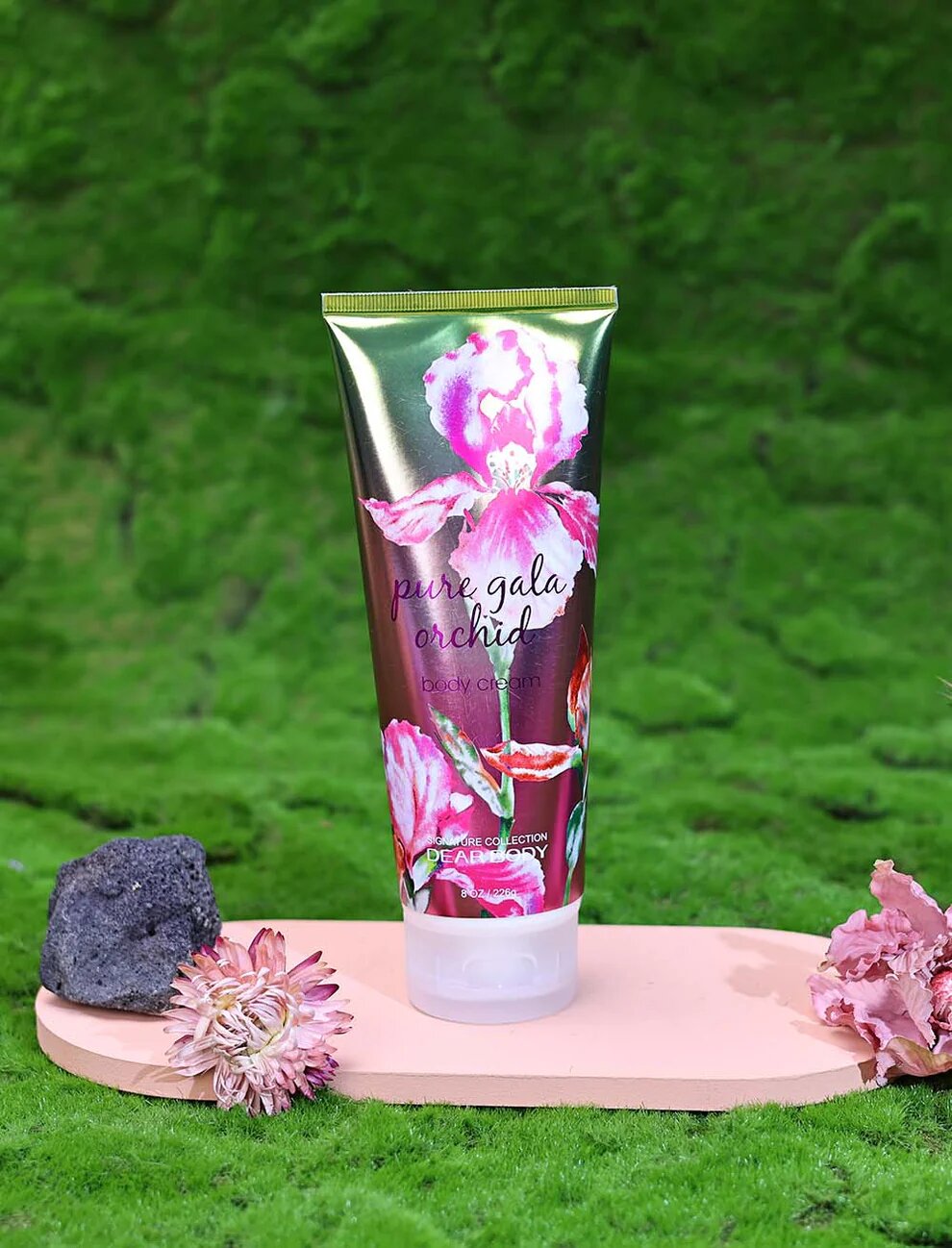DEAR BODY Pure Gala Orchid — парфюмированный крем для тела, увлажнение и питание, 236 мл