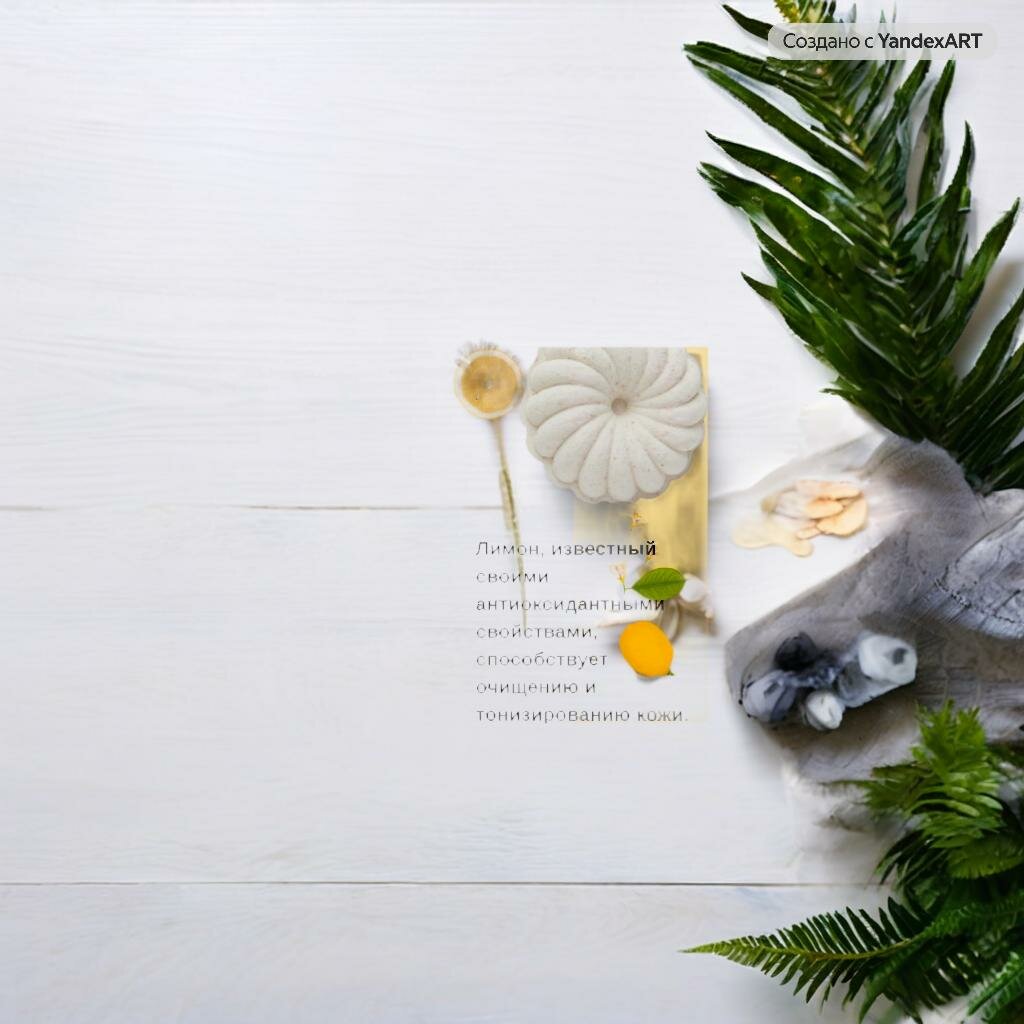 Бомбочка для ванн, аромат лимона, гидромассаж, натуральная морская соль — фото 1