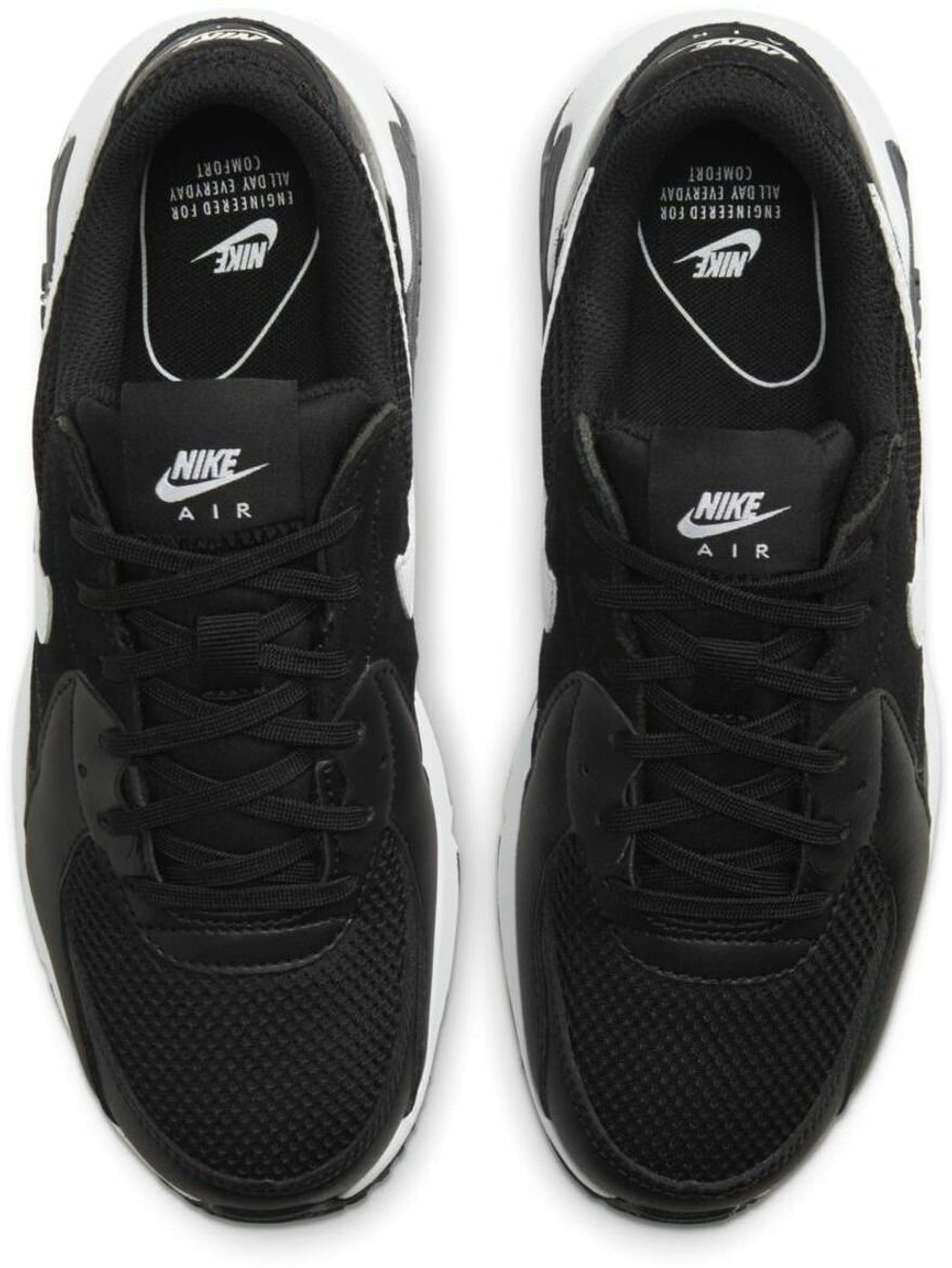 Кроссовки NIKE WMNS AIR MAX EXCEE, полнота F, размер 8 US, белый, черный, серый — фото 1