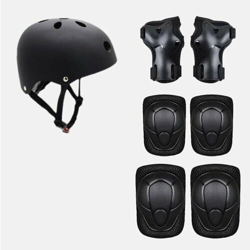 Комплект защитный MyPads наколенники, нарукавники, подлокотники, шлем для велоспорта, катания на роликах, самокате