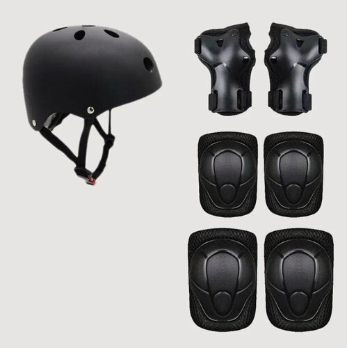 Изображение товара Комплект защитный MyPads наколенники, нарукавники, подлокотники, шлем для велоспорта, катания на роликах, самокате