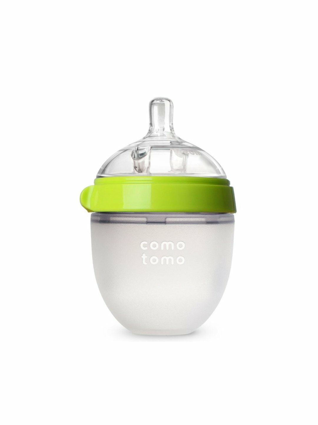 Бутылочка для кормления Comotomo, силиконовая, антиколиковая, зеленая, 150мл