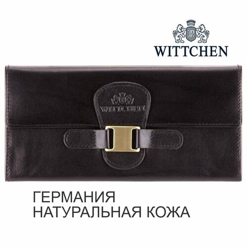 фото Кошелек wittchen, фактура гладкая, черный