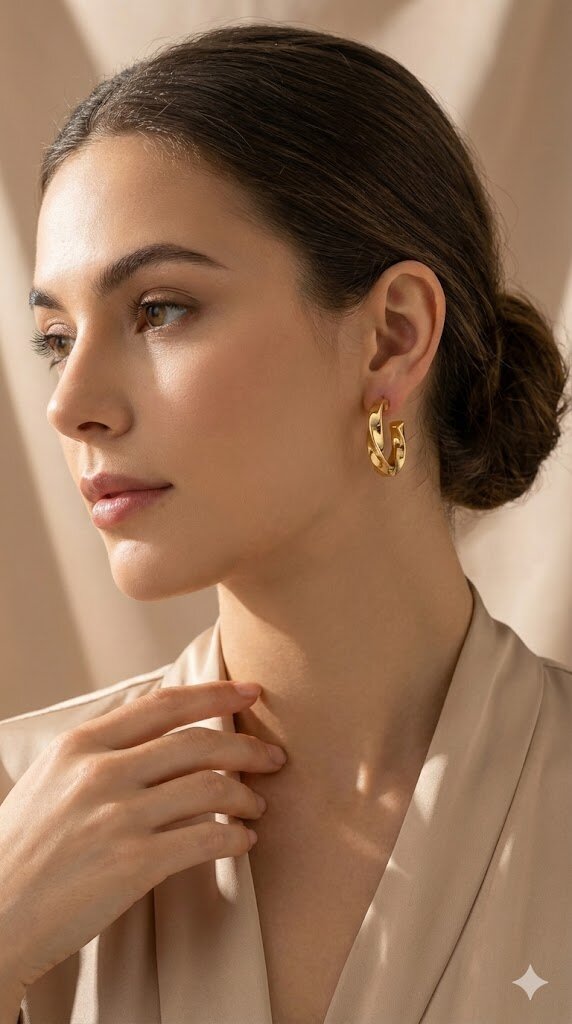 Серьги конго, пусеты