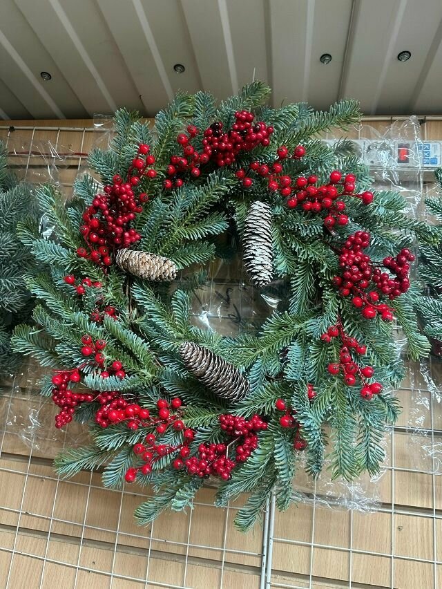 Рождественский венок ручной работы