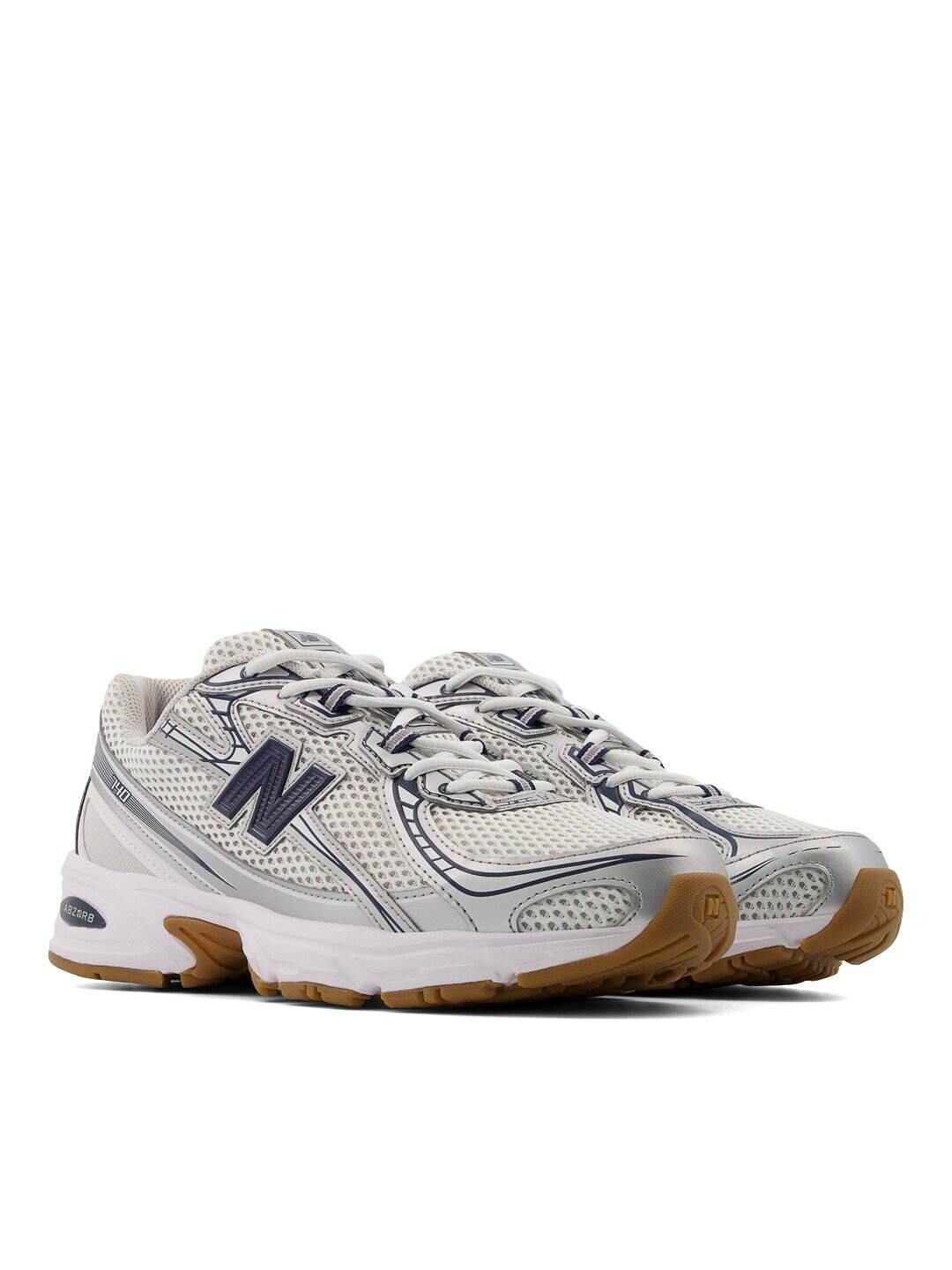 Кроссовки New Balance 740, размер 7 US, светло-серый/темно-синий — фото 1