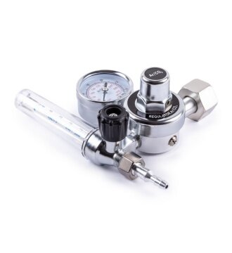 Редуктор УРГ 40 аргоновый углекислотный  1 манометр  1 расходомер  вентиль VARTEG