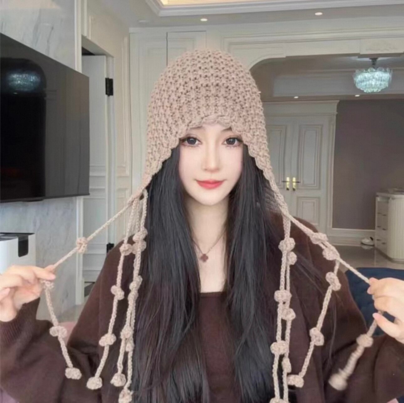 Капор  для женщин, размер 55-59, красный — фото 1