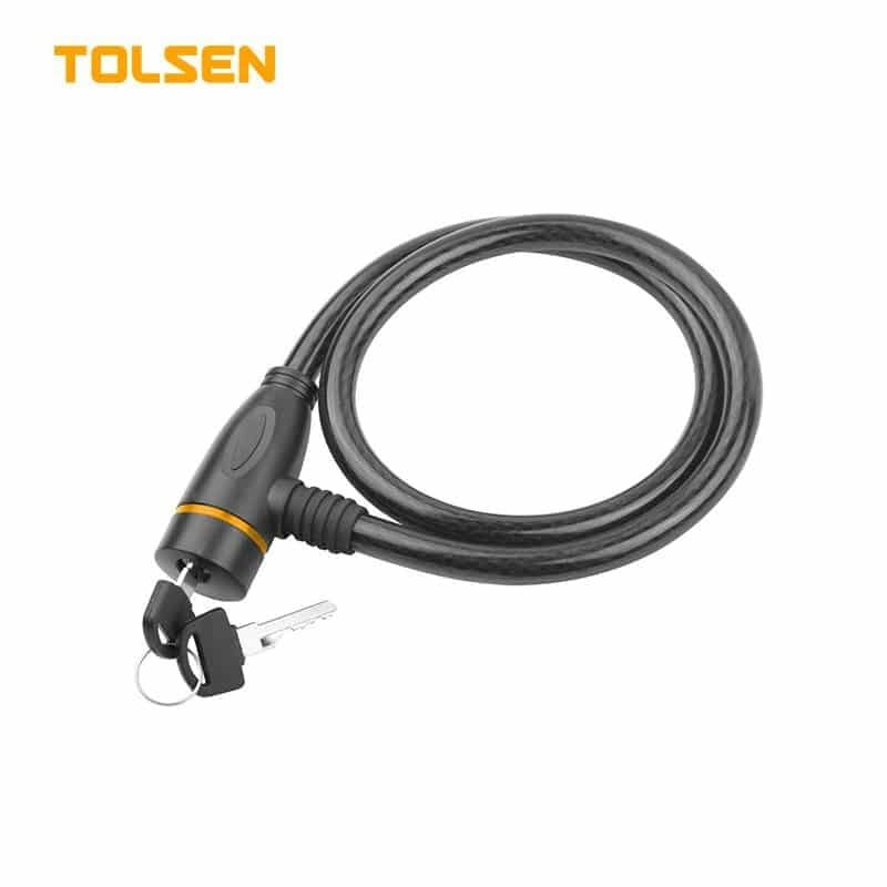 Замок тросовый Tolsen TOL849-55170, навесной, длина 12x800мм