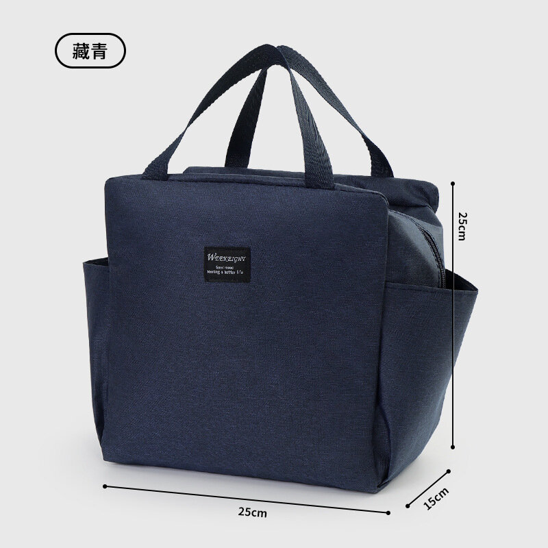 Детский водонепроницаемый термо-мешок из плотной оxford ткани с рисунком медвежонка, ручная сумка для обеда в школу,