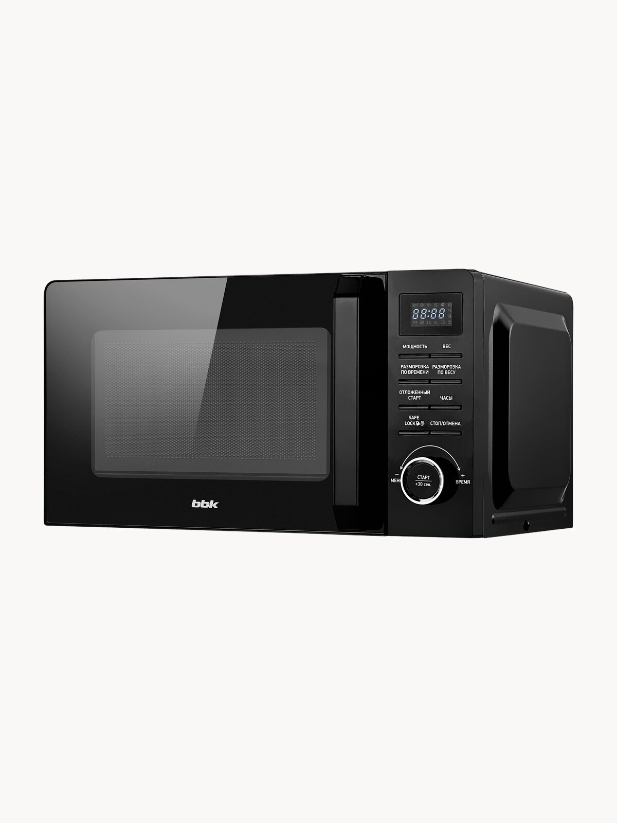 Микроволновая печь BBK 20MWS-723T/B черный, объем 20 л, мощность 700 Вт