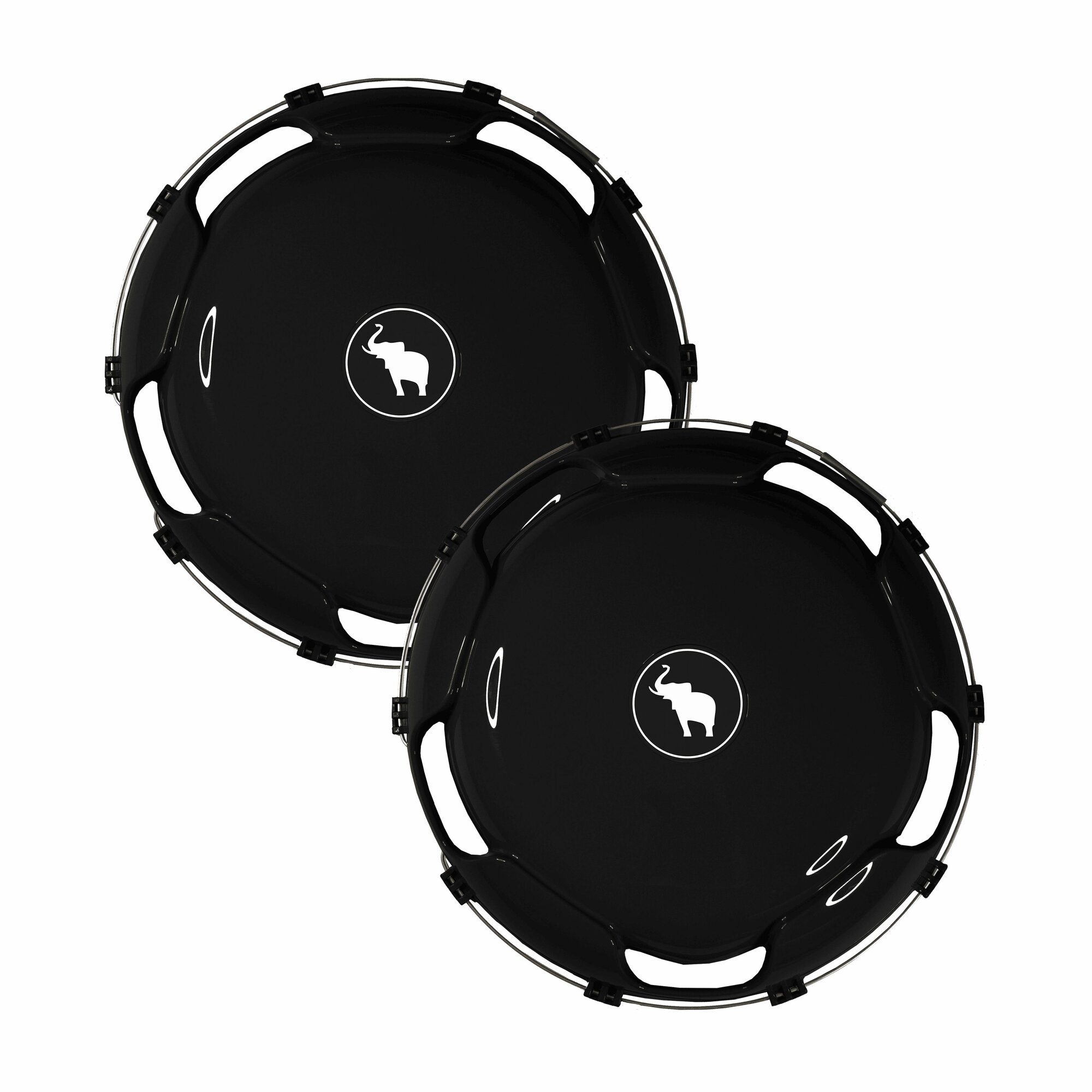 Колпаки R 22,5 "Базовые" SCHMITZ (Слон) передние черные - 2 шт