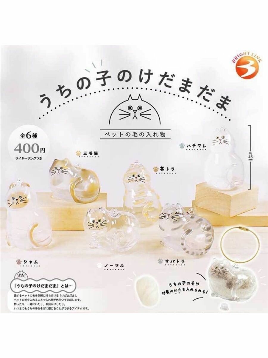 Прозрачная капсула для хранения кошачьей шерсти пластиковый контейнер-брелок коллекционный аксессуар для любителей кошек