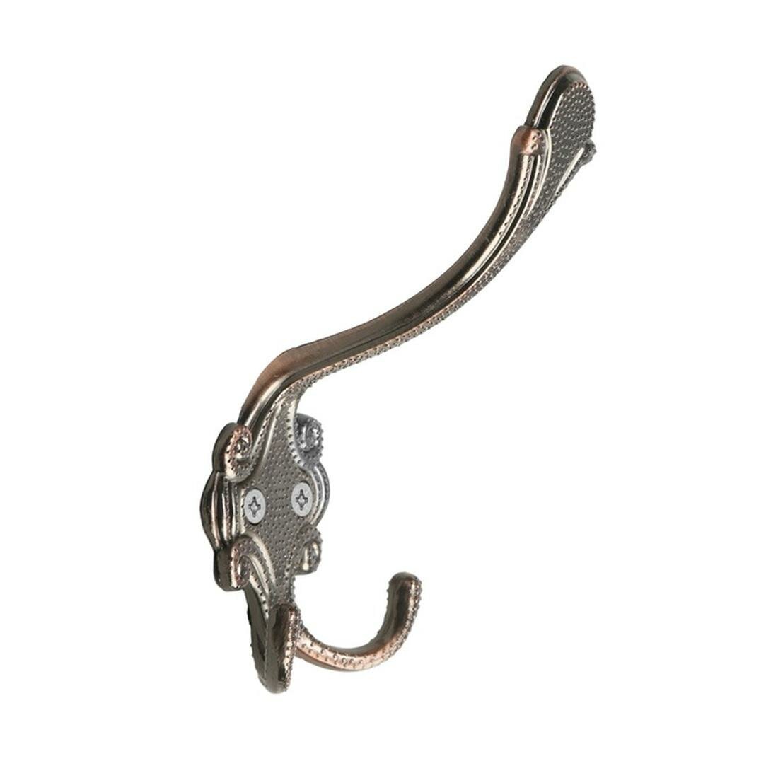 Крючок мебельный тундра TKT005 трехрожковый цвет медь 1 шт.