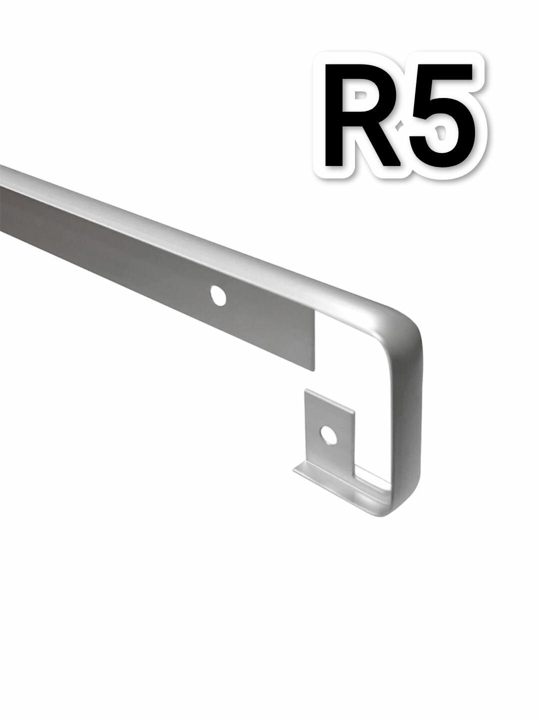 Планка для столешницы щелевая R5 (Алюминий) 38мм