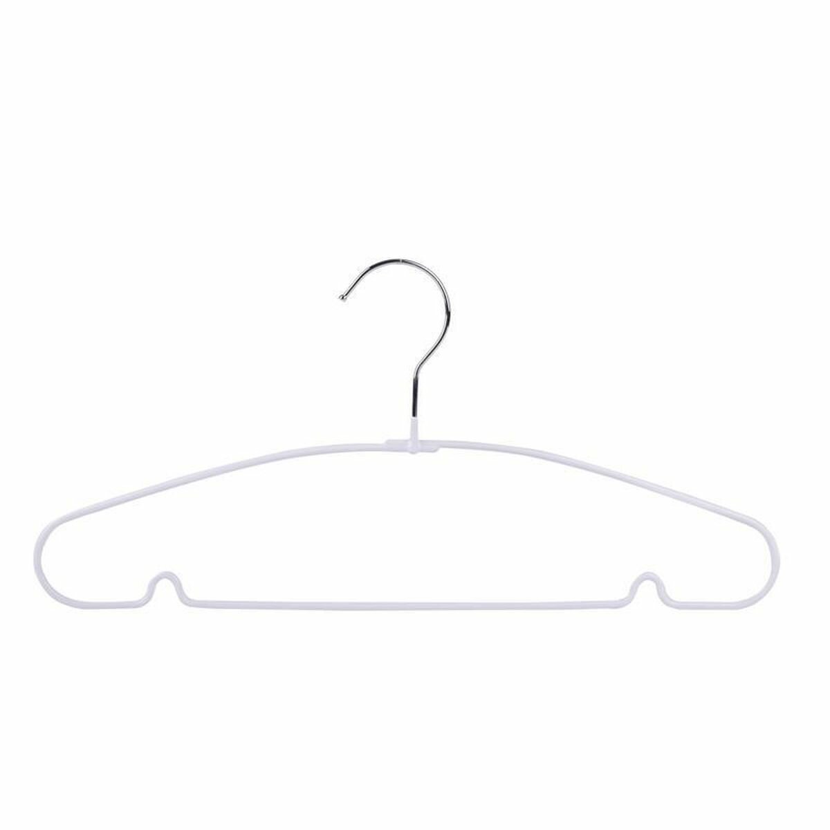 Вешалка-плечики металлическая с перекладиной Attache, размер 48-50, белый, 10шт.