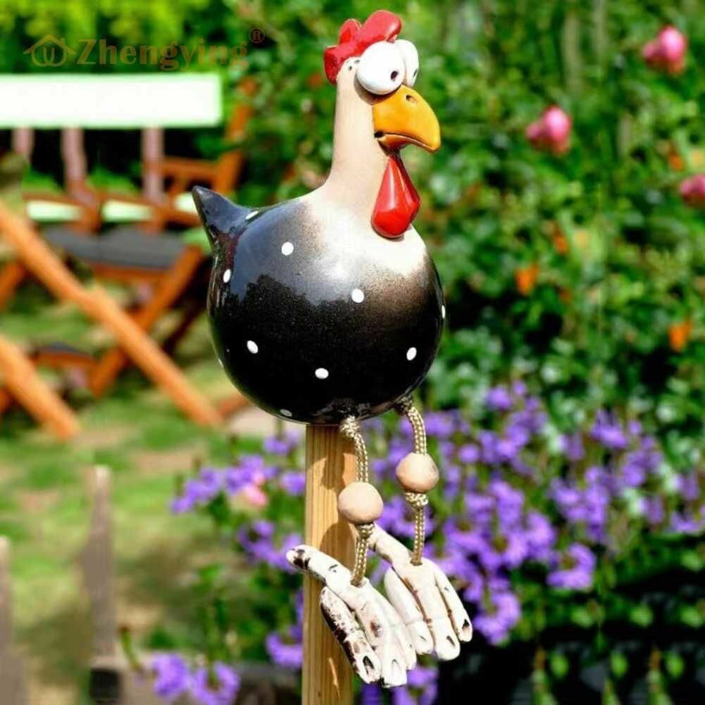 Креативная садовая фигурка из смолы 28x85 см для украшения дачи и сада