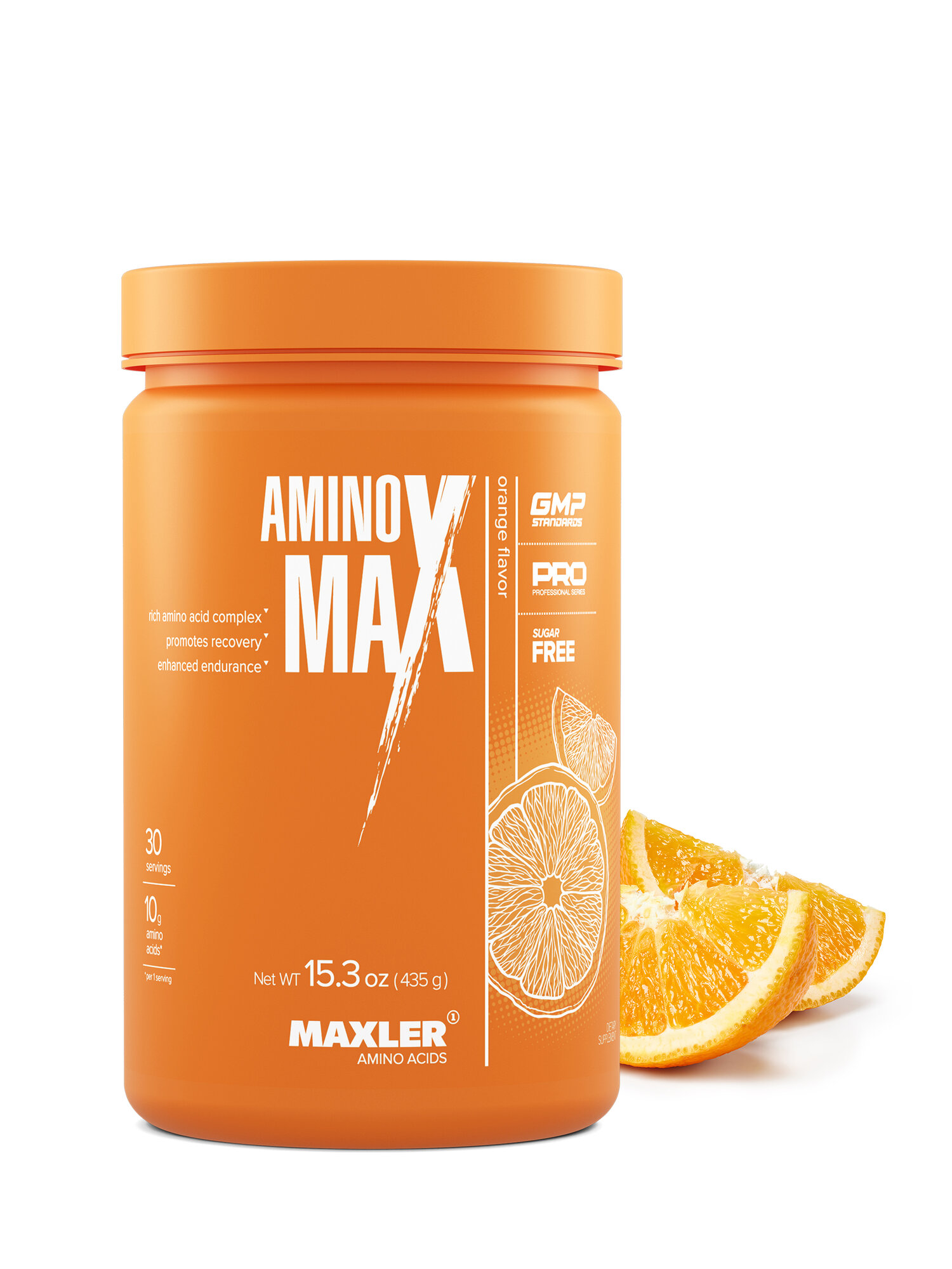 Аминокислотный комплекс Maxler Amino MaX c витамином D, 435 г - Апельсин