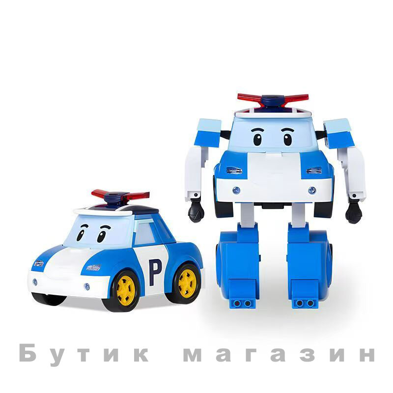 Игрушка робот трансформер Робокар Поли, Поли трансформер 10 см, Robocar Poli, Poli