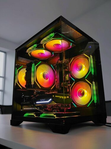 Изображение товара Игровой ПК( AMD Ryzen 5 8400F / NVIDIA GeForce RTX 5060 Ti (8 Гб) / RAM 32 ГБ / SSD 1 ТБ ) (Игровой компьютер / системный блок)