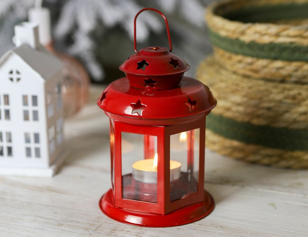 Фонарик звёздное волшебство красный, 14 см, Koopman International A04420000-1