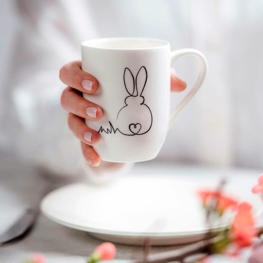 Набор Кружек для чая и кофе 2 шт 340 мл, Some Bunny loves you, Statement, Villeroy & Boch, Премиум-Фарфор — фото 1