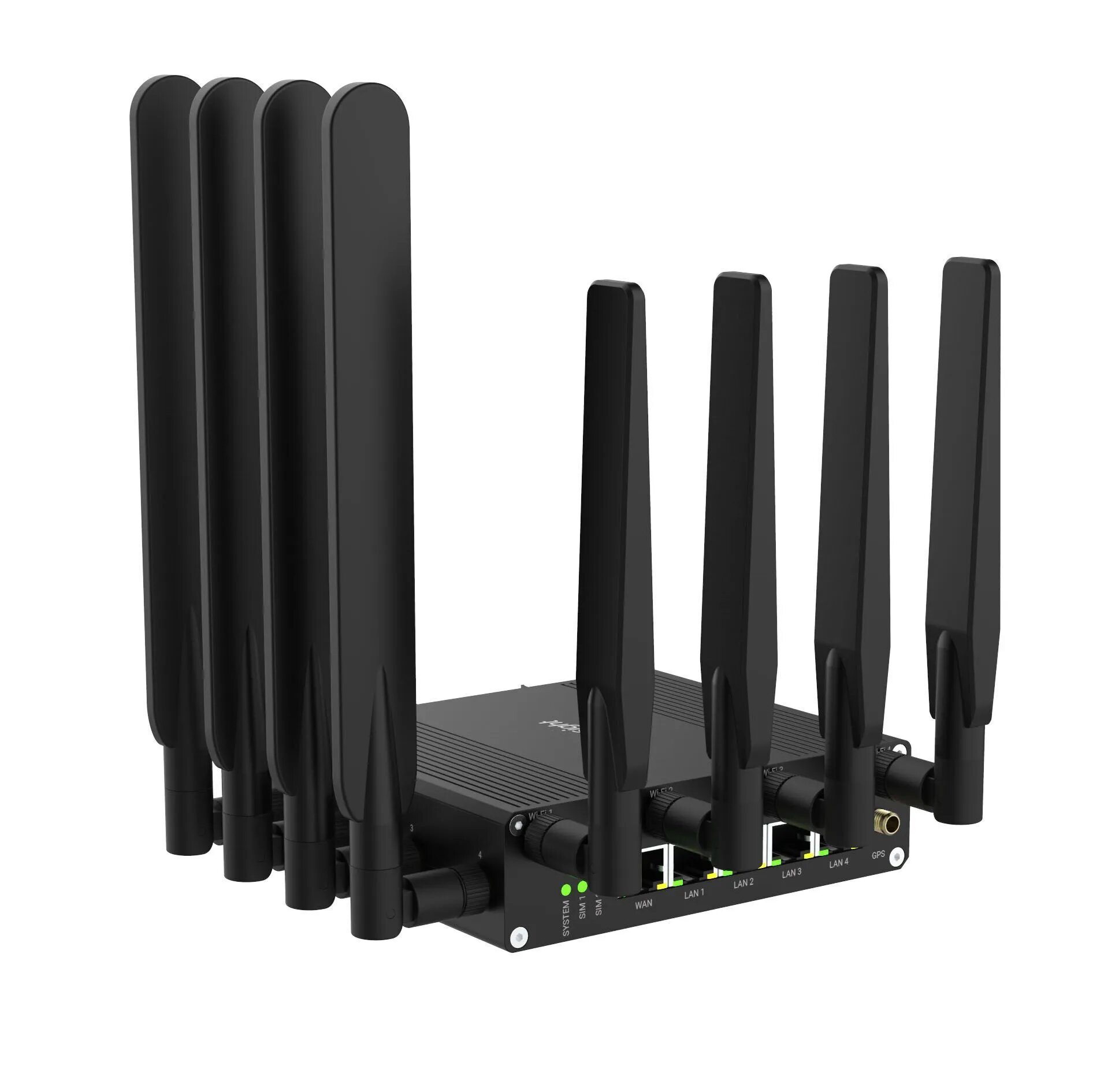 Промышленный 5G-роутер Milesight UR75-504AE-P-W2, 5 LAN-портов, поддержка LTE