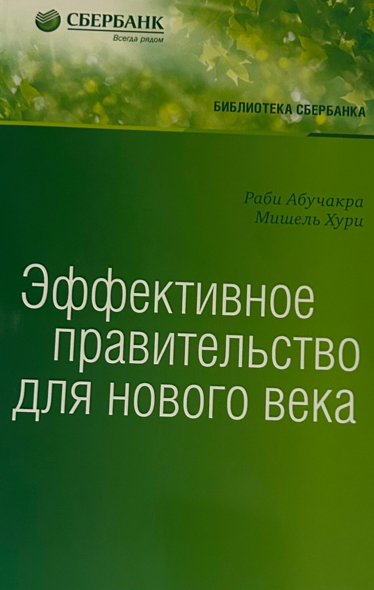 Библиотека Сбербанка. Эффективное правительство для нового века. том 62