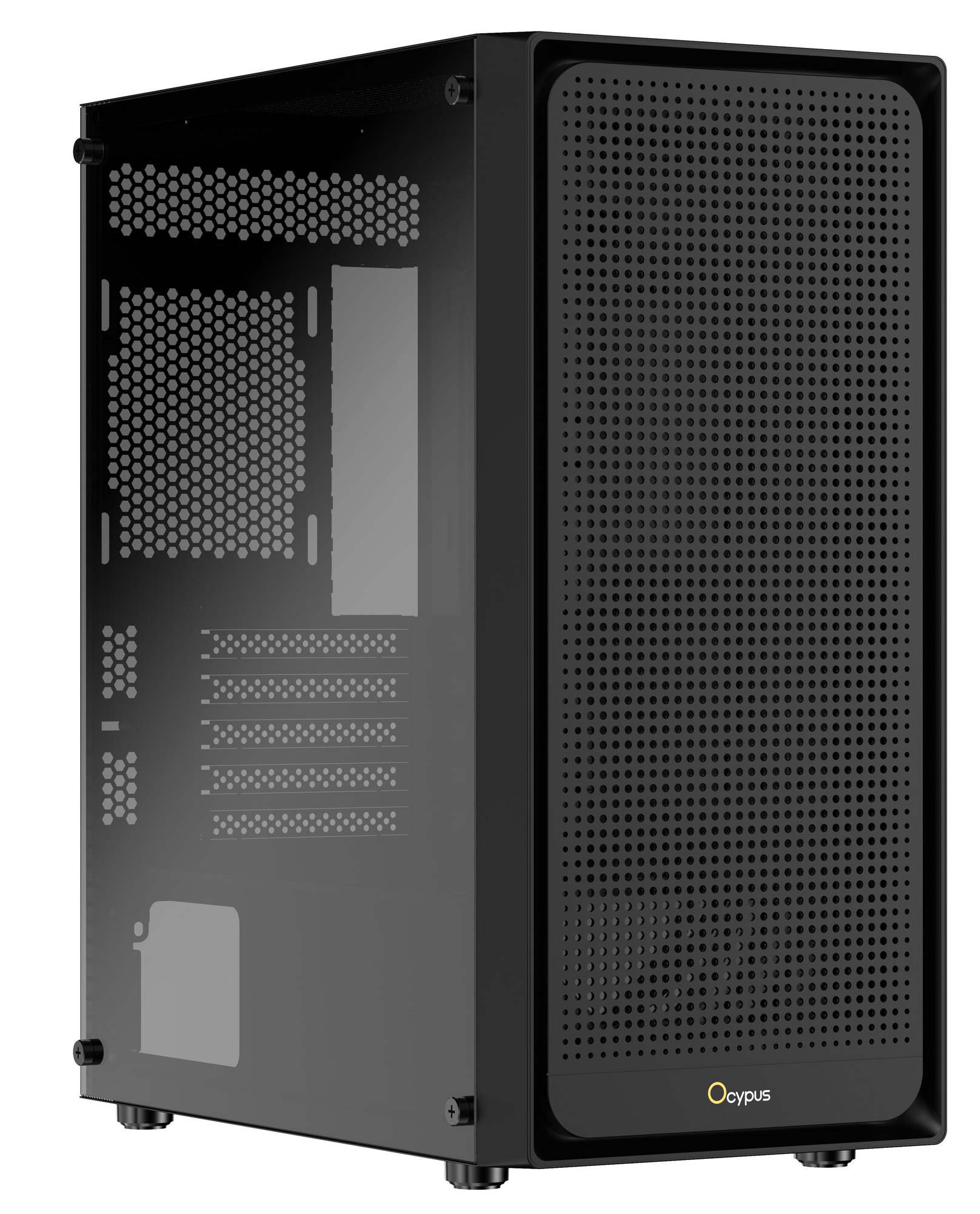 Корпус Ocypus Gamma C50 BK mATX Mini-Tower без БП черный (Gamma-C50-BKG000XX-GL)