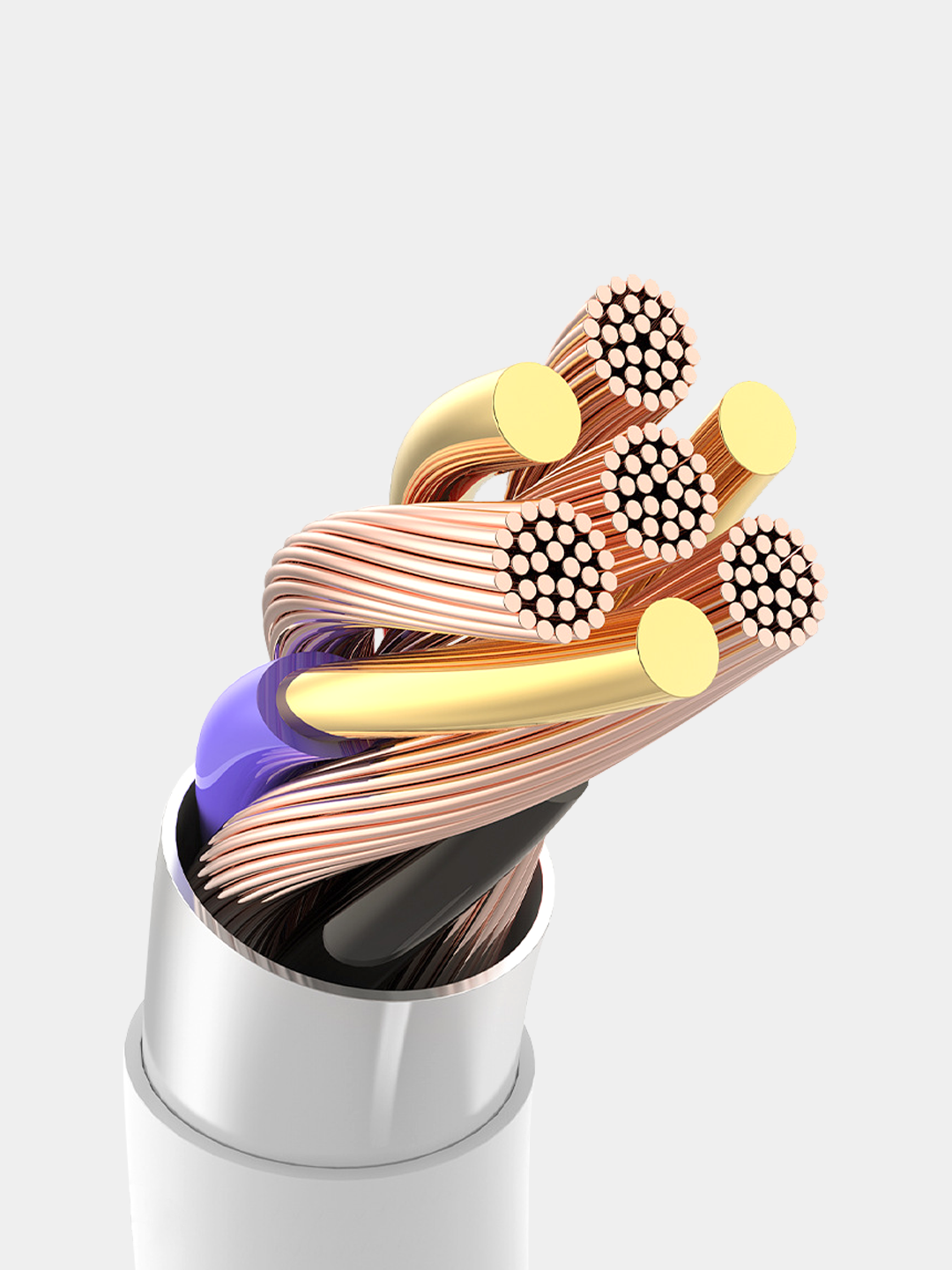 Кабель 5А Type C - USB для быстрой зарядки и передачи данных 2 метра, черный — фото 1