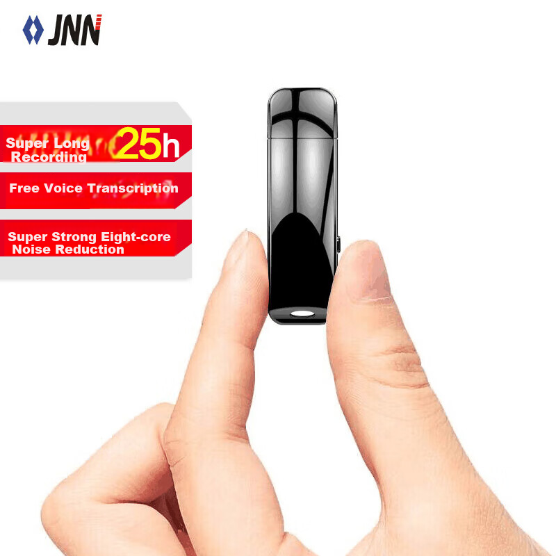 JNN Voice Recorder X32 32GB Voice to Text Intelligent Recorder USB Direct Connection Meeting Interview Study Lecture Professional HD Noise Reduction Black