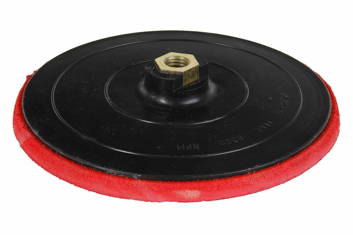 Тарелка опорная ПРАКТИКА 180 мм для УШМ М14 крепление VELCRO