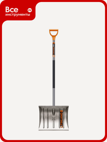 Изображение товара Алюминиевая лопата Центроинструмент FINLAND 1841-Ч, алюминия, прочный, материал алюминий