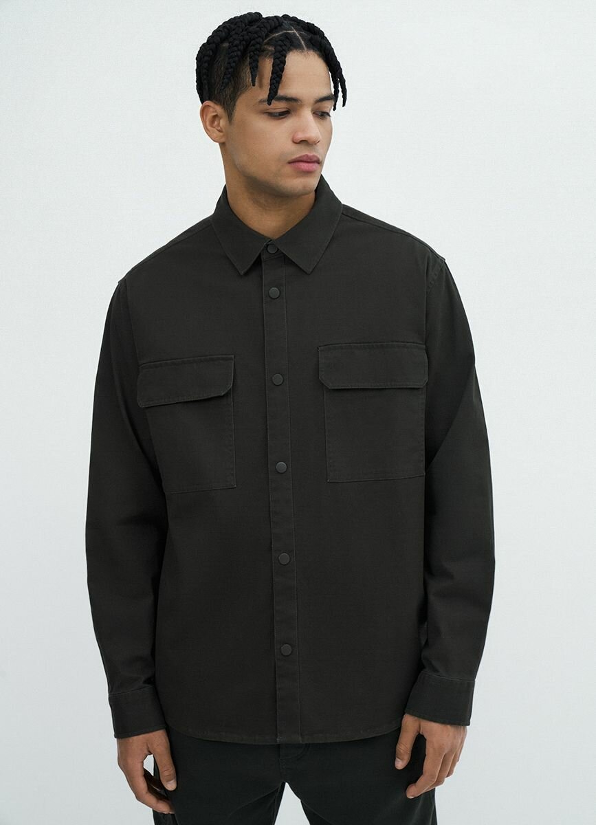 Рубашка O'STIN Весна-лето 2025, размер S, зеленый