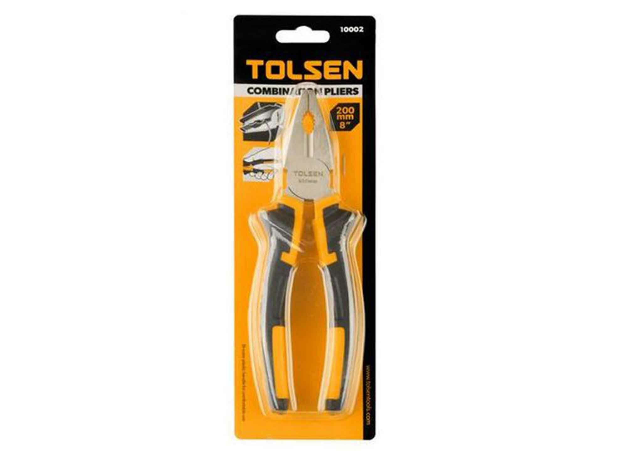Плоскогубцы диэлектрические Tolsen HCP-08208, углеродистая сталь, длина 16 см, жёлтые